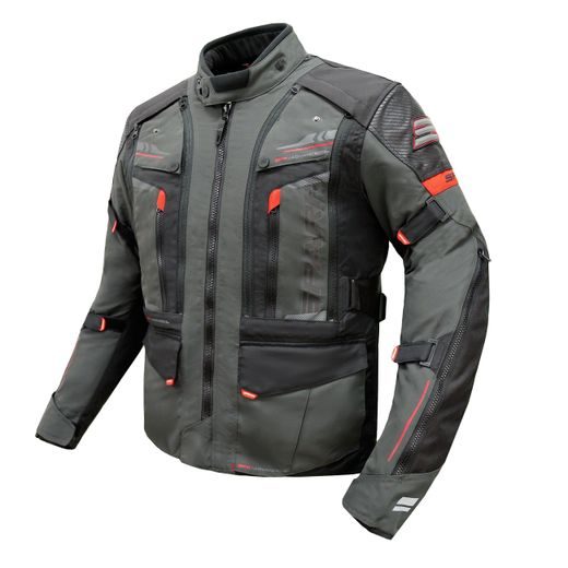 PÁNSKÁ TEXTILNÍ MOTO BUNDA SPARK TRAILMASTER - ŠEDÁ