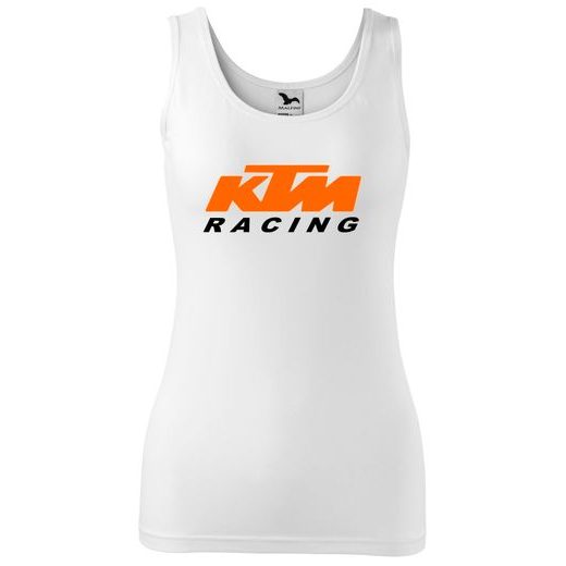 DÁMSKÉ TÍLKO S MOTIVEM KTM RACING - BÍLÉ