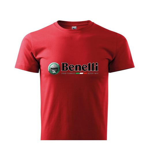 PÁNSKÉ TRIKO S MOTIVEM BENELLI 1 - ČERVENÁ