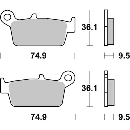 BRZDOVÉ DESTIČKY BREMBO 07HO26SD