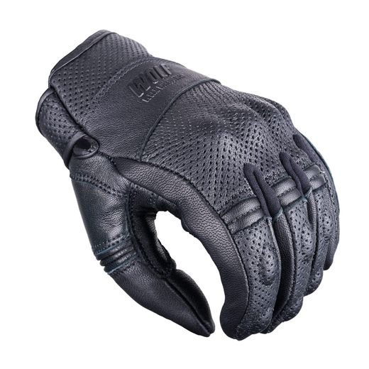 WOLF RACER BLACK KOŽENÉ RUKAVICE NA MOTORKU