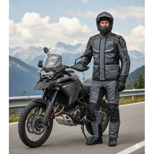 BUNDA NA MOTORKU NERVE GOLDEN TOUR BLACK/GREY