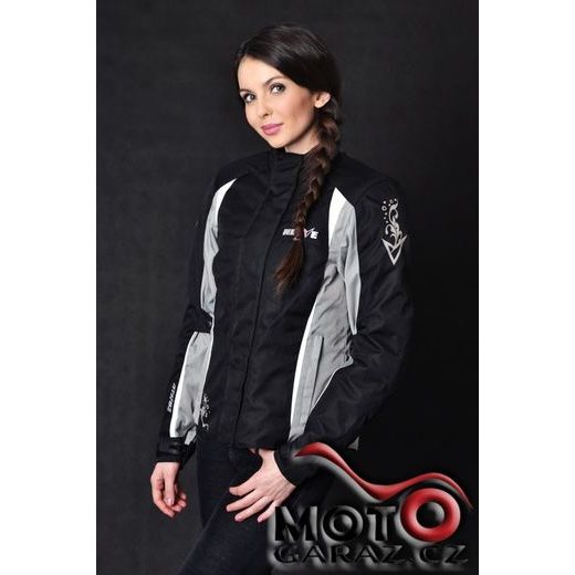 DÁMSKÁ BUNDA NA MOTORKU NERVE UNIQUE STAR SILVER