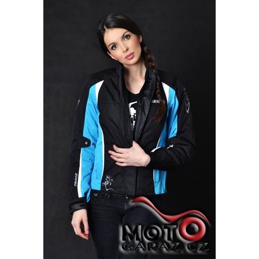 DÁMSKÁ BUNDA NA MOTORKU NERVE UNIQUE STAR BLUE