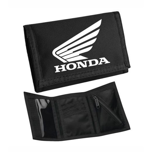 MOTO PENĚŽENKA S MOTIVEM HONDA - ČERNÁ