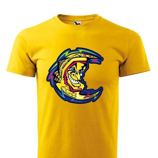 PÁNSKÉ TRIKO S MOTIVEM THE DOCTOR MĚSÍC - ŽLUTÉ