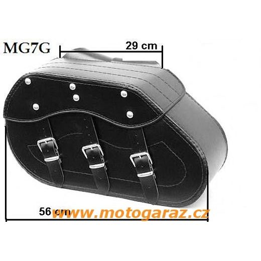 KOŽENÉ BRAŠNY NA MOTORKU CHOPPER MG7G