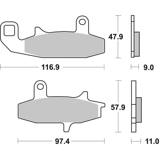 BRZDOVÉ DESTIČKY BREMBO 07SU15SA