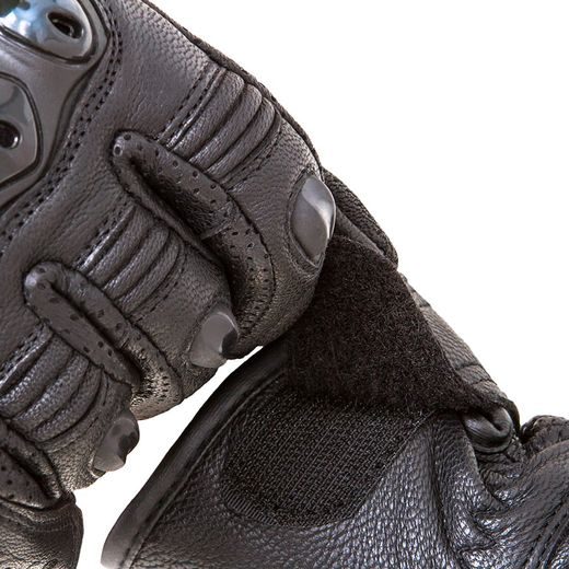 WOLF KNIGHT BLACK KOŽENÉ RUKAVICE NA MOTORKU