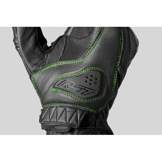 PÁNSKÉ KOŽENÉ SPORTOVNÍ RUKAVICE NA MOTORKU KAWASAKI MILAN II