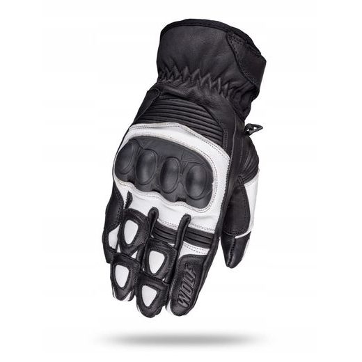 WOLF BANDIT WHITE KOŽENÉ RUKAVICE NA MOTORKU