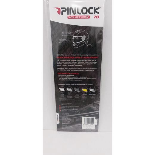 FÓLIE PROTI ZAMLŽENÍ AXXIS PINLOCK 70 DKS 209 (V-14) PRŮHLEDNÁ PRO AXXIS COBRA