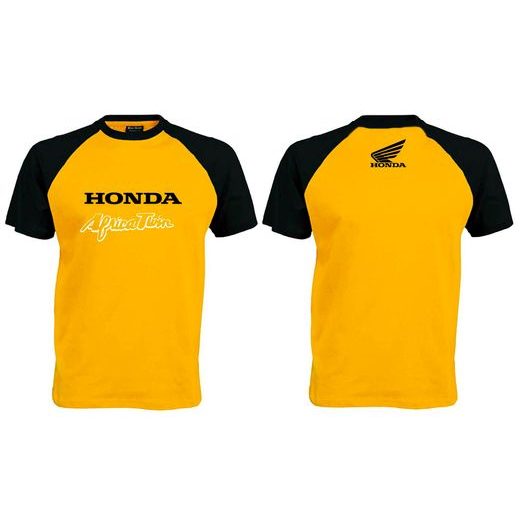 PÁNSKÉ TRIKO S MOTIVEM HONDA AFRICA - ČERNO/ŽLUTÉ