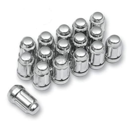 12MMX1.50 FLAT CHROME LUG NUT BOX OF 16