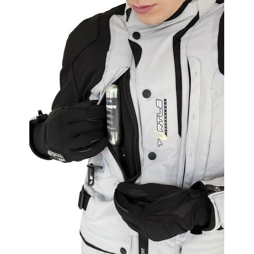 TEXTILNÍ AIRBAGOVÁ BUNDA HELITE TOURING ŠEDÁ