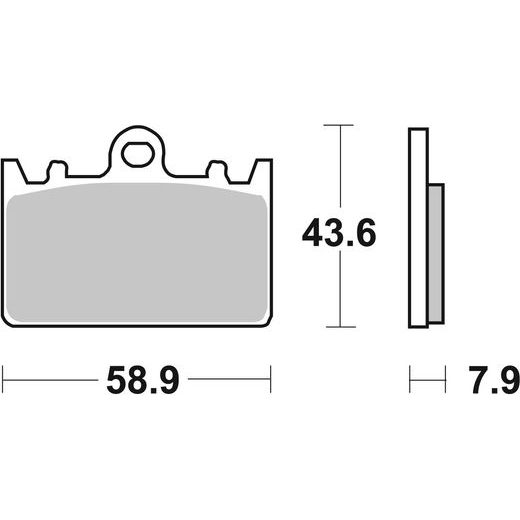 BRZDOVÉ DESTIČKY BREMBO 07KA14SA