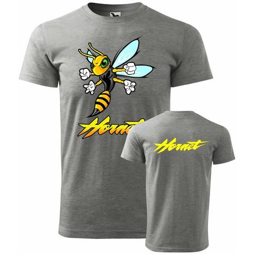 PÁNSKÉ TRIKO S MOTIVEM HONDA HORNET - ŠEDÉ