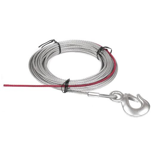 STEEL ROPE W/HOOK 5.5MMX15.2M FOR CUB 3