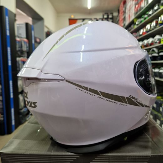 INTEGRÁLNÍ HELMA AXXIS EAGLE SV LESKLÁ BÍLÁ