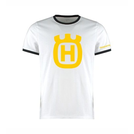 PÁNSKÉ TRIKO S MOTIVEM HUSQVARNA - BÍLÉ