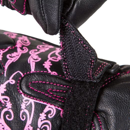 WOLF FIORI PINK DÁMSKÉ KOŽENÉ RUKAVICE NA MOTORKU