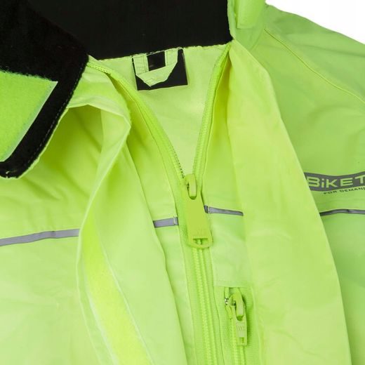 NEPROMOKAVÁ BUNDA NA MOTORKU BIKETEC FLUO