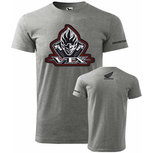 PÁNSKÉ TRIKO S MOTIVEM HONDA VTX - ŠEDÉ