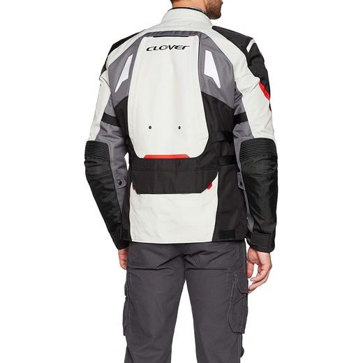 BUNDA NA MOTORKU CLOVER GTS-3 AIRBAG BLACK/GREY