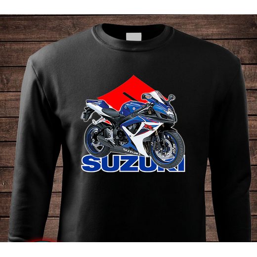 DÁMSKÁ MIKINA S MOTIVEM SUZUKI GSXR - ČERNÁ