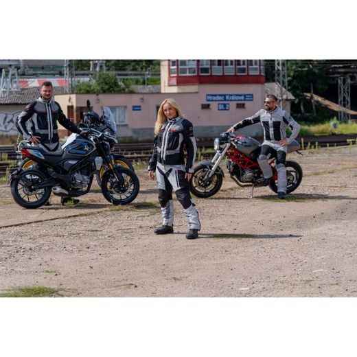 DÁMSKÁ TEXTILNÍ MOTO BUNDA SPARK NEVADA LADY - ŠEDÁ