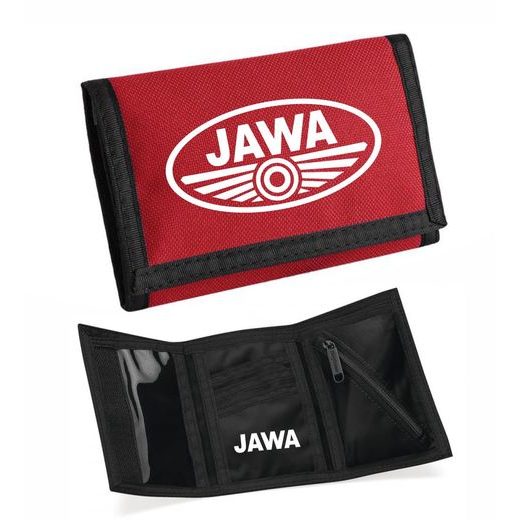 MOTO PENĚŽENKA S MOTIVEM JAWA - ČERVENÁ