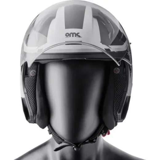 OTEVŘENÁ HELMA GMS VECTUS ZG11601 ČERNO-BÍLÁ