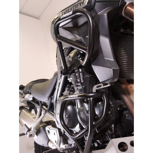OCHRANNÉ RÁMY MOTORU RDMOTO CF127KD MATNÁ ČERNÁ PRO TRIUMPH TIGER 1200 EXPLORER / GT EXPLORER 2011-2015