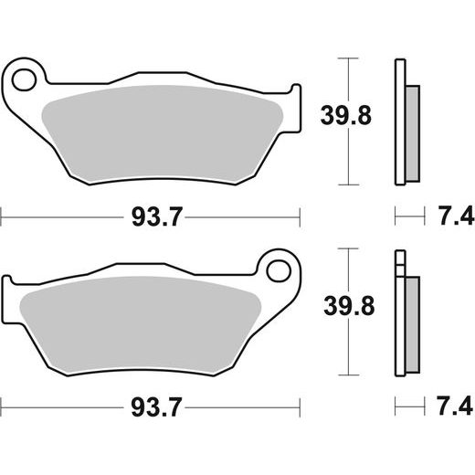 BRZDOVÉ DESTIČKY BREMBO 07065XS