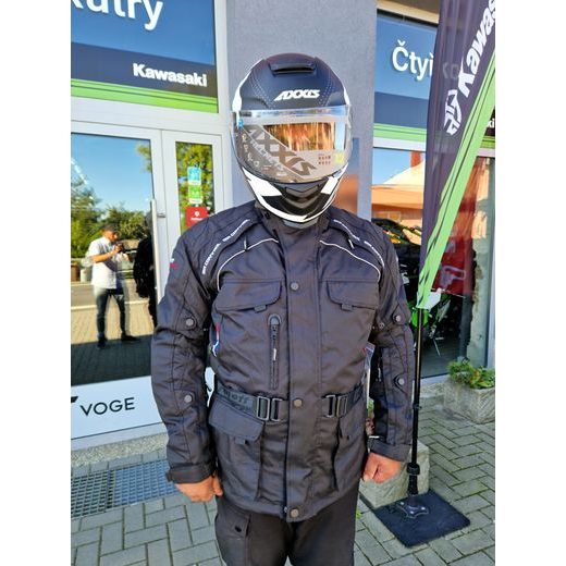 ROLEFF LIVERPOOL ČERNÁ BUNDA NA MOTORKU
