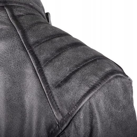 KOŽENÁ BUNDA NA MOTORKU WOLF DESTRO GREY