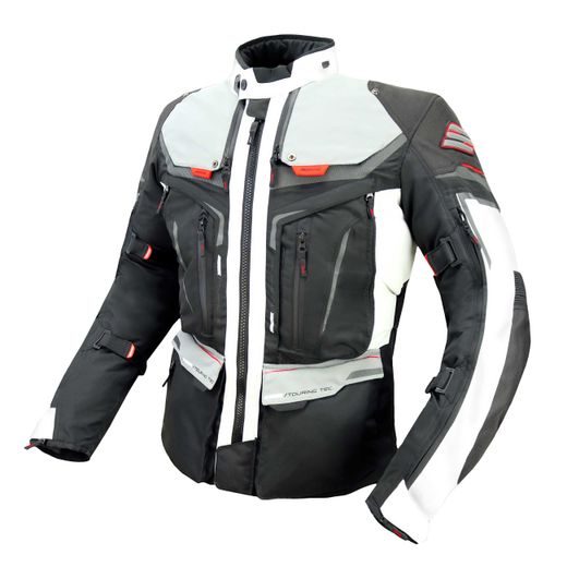 PÁNSKÁ TEXTILNÍ MOTO BUNDA SPARK NEVADA - ŠEDÁ