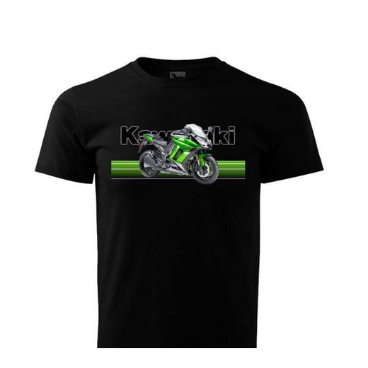 PÁNSKÉ TRIKO S MOTIVEM KAWASAKI NINJA 4 - ČERNÉ
