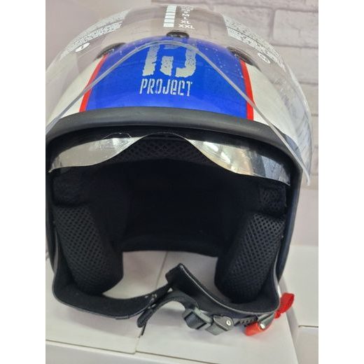 JET HELMA PROJECT PJ WHITE/BLUE/RED