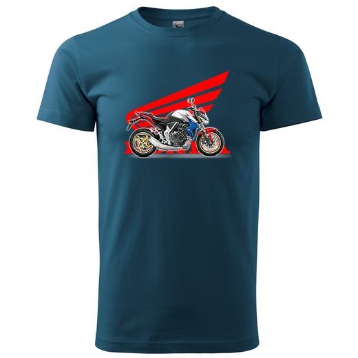 PÁNSKÉ TRIKO S MOTIVEM HONDA CB 1000 - PETROLEJOVÉ