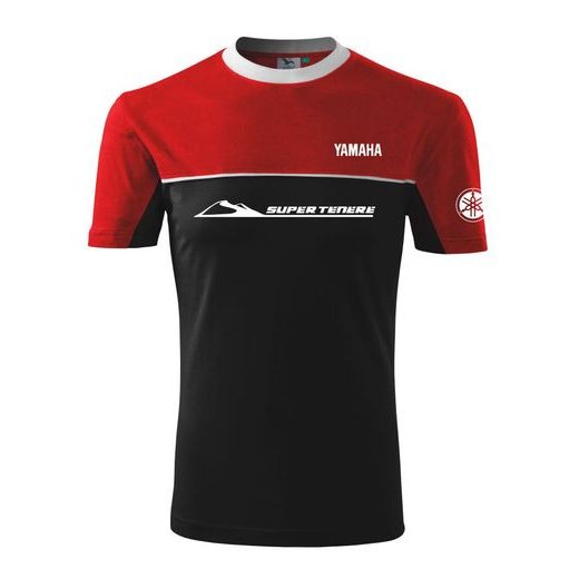 PÁNSKÉ TRIKO S MOTIVEM YAMAHA SUPERTENERE - ČERVENÁ/ČERNÁ