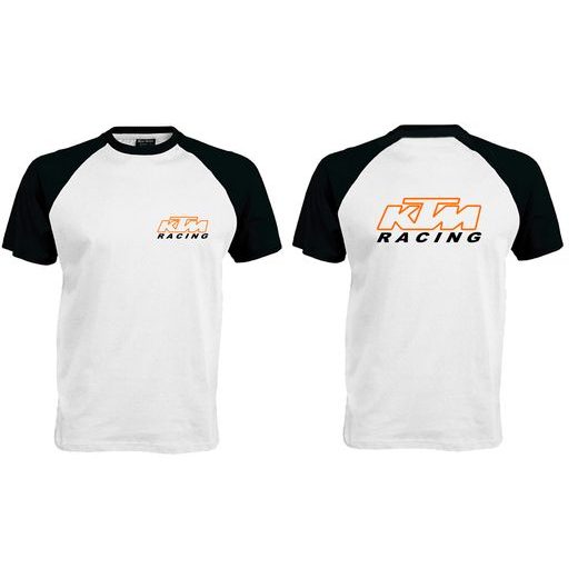 PÁNSKÉ TRIKO S MOTIVEM KTM RACING 6 - ČERNO/BÍLÉ