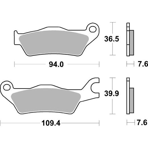BRZDOVÉ DESTIČKY BREMBO 07SU33SR