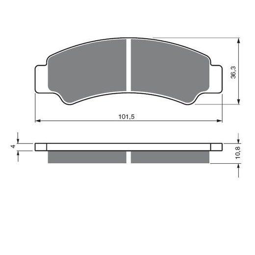 BRZDOVÉ DESTIČKY GOLDFREN 389 S33 STREET FRONT