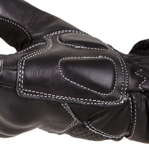 WOLF NARCO BLACK KOŽENÉ RUKAVICE NA MOTORKU