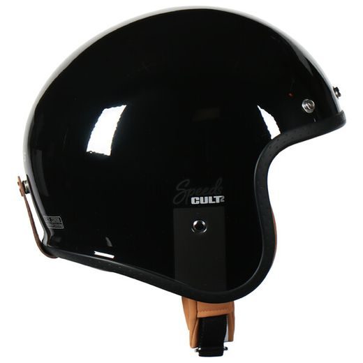 JET HELMA NA MOTORKU SE SLUNEČNÍ CLONOU SPEEDS CULT 2 - ČERNÁ/TITAN/STŘÍBRNÁ LESKLÁ