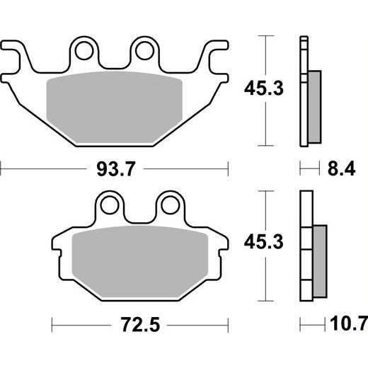 BRZDOVÉ DESTIČKY BREMBO 07GR81CC CC ROAD