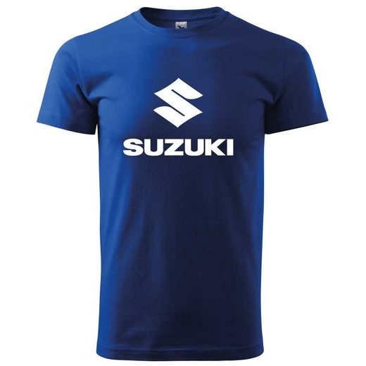 PÁNSKÉ TRIKO S MOTIVEM SUZUKI 2 - KRÁLOVSKY MODRÁ