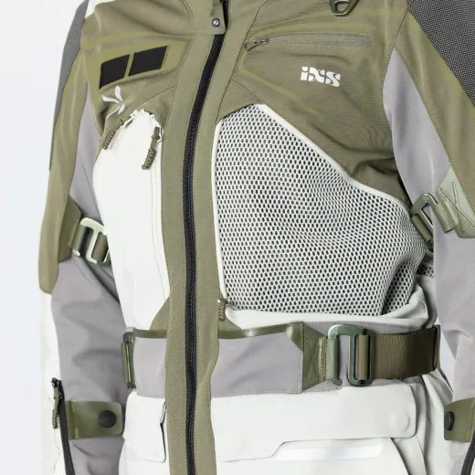 DÁMSKÁ BUNDA IXS VENTURE-AIR 1.0 X2-051605 OLIVOVÁ-SVĚTLE ŠEDÁ