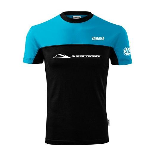 PÁNSKÉ TRIKO S MOTIVEM YAMAHA SUPERTENERE - TYRKYSOVÁ/ČERNÁ
